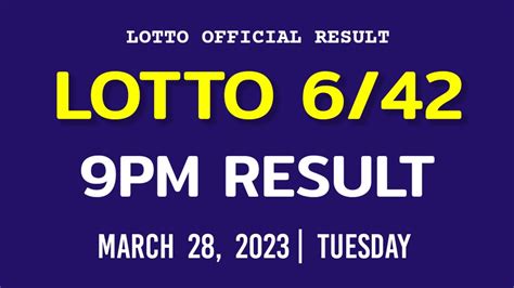6 42 lotto result summary 2023 9pm|6/42 Result Today .